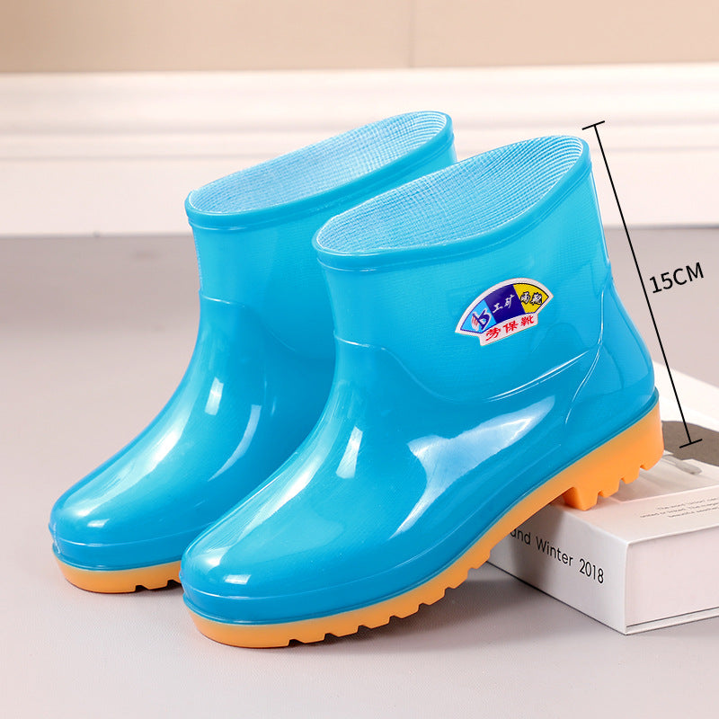 Ladies' Short Thermal Waterproof Non-slip Rain Boots