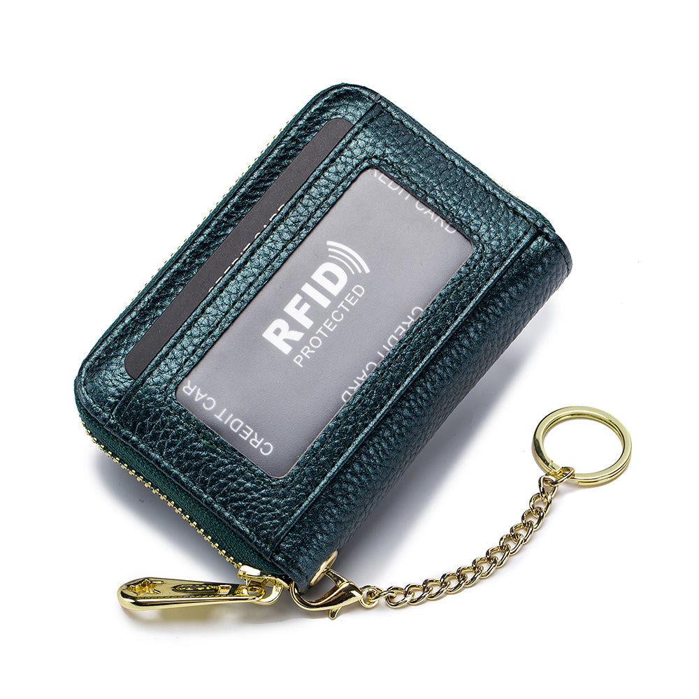 Organ Zipper, Leather Bank Card Case, Key Case