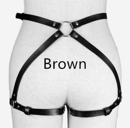 European and American leather belt waist chain