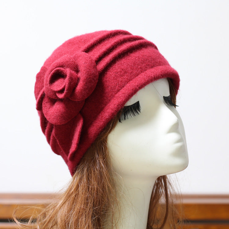 Women's Fashion Solid Color Woolen Hat