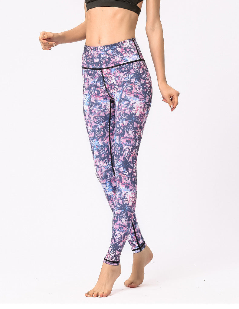 Nye mønstrede yogaleggings