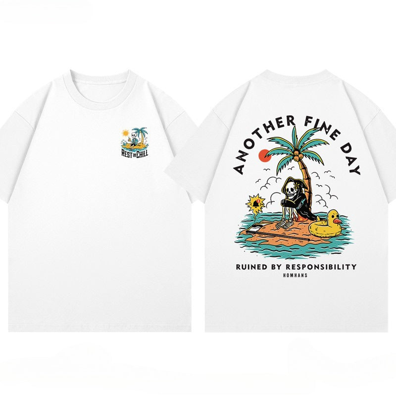 Summer Popular Holiday Print T-shirt