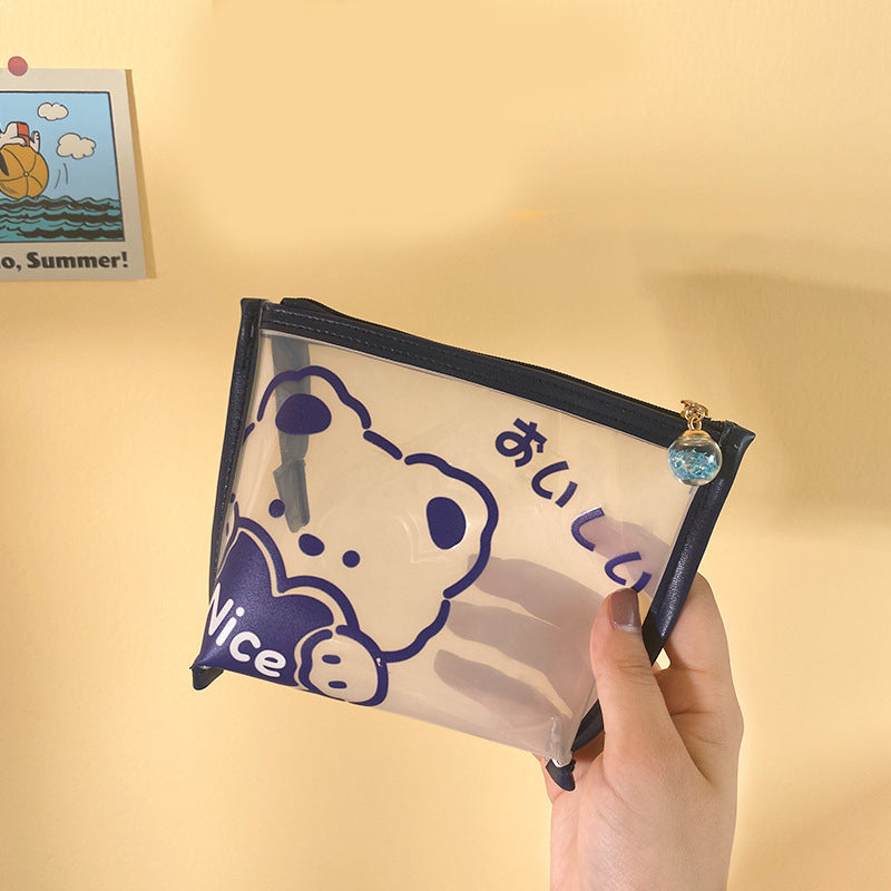 Cartoon Creative Transparent Convenient Cosmetic Bag