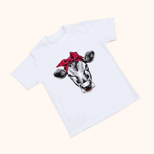 European And American Digital Printing Casual Round Neck Short Sleeves T-shirt With Headscarf