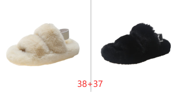 Zenda Vilde Hjemmesko i Pels til Kvinder