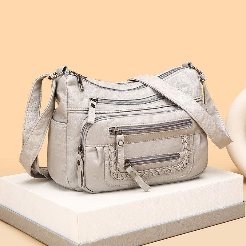 Autumn And Winter Crossbody Women's All-match Retro Middle-aged And Elderly Shoulder Bag