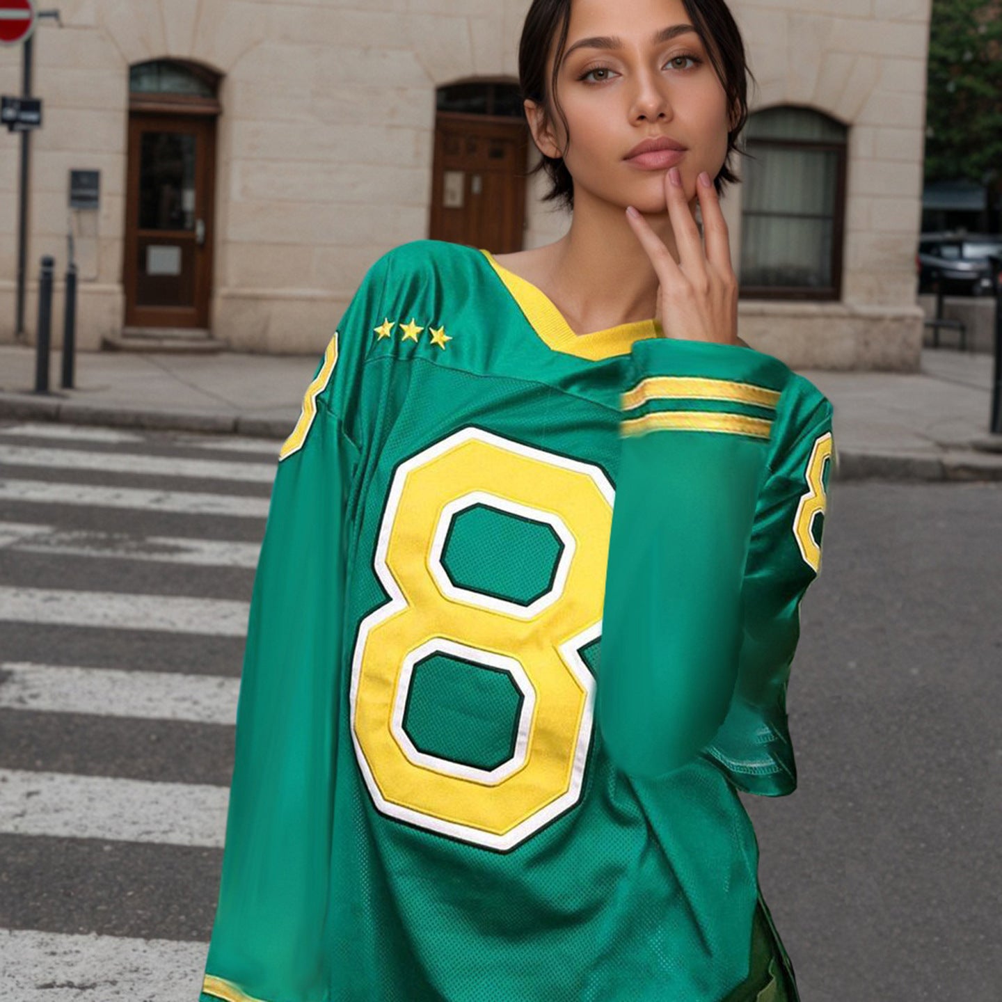 Printing Color Contrast Quick-drying Sportswear Comfortable Loose Top