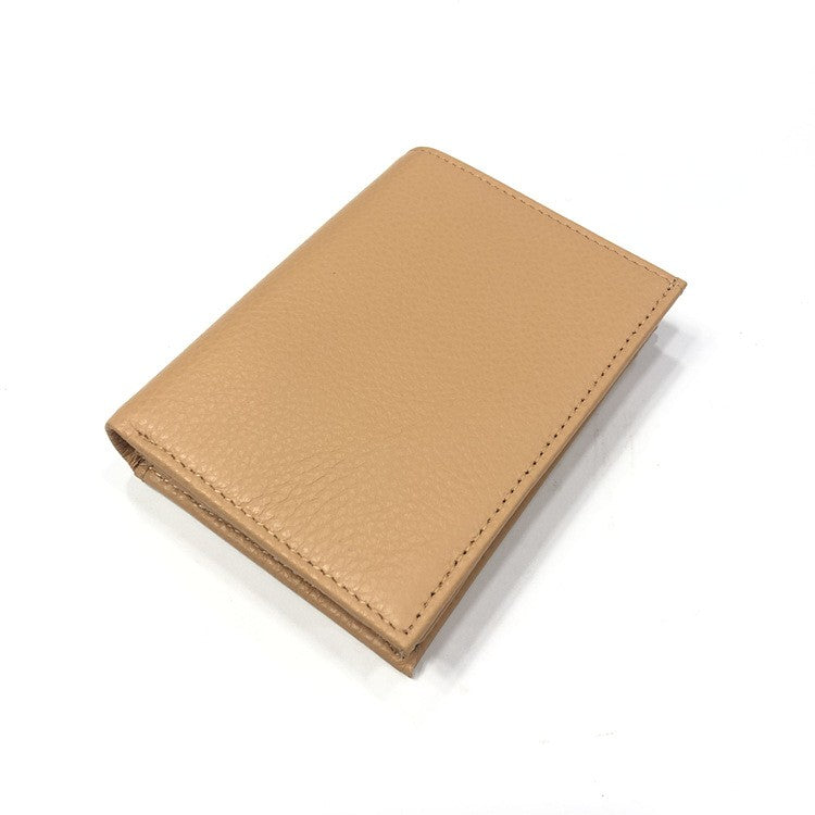 Short Genuine Leather Men's And Women's Wallet Vertical Multi Card