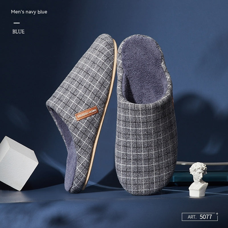 Couple Indoor Non-slip Soft Bottom Warm Keeping Slippers