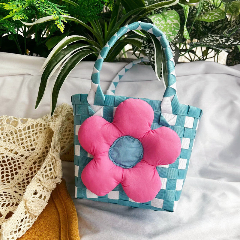 Kids Carrot Vegetable Basket Weaving Bag For Vacation