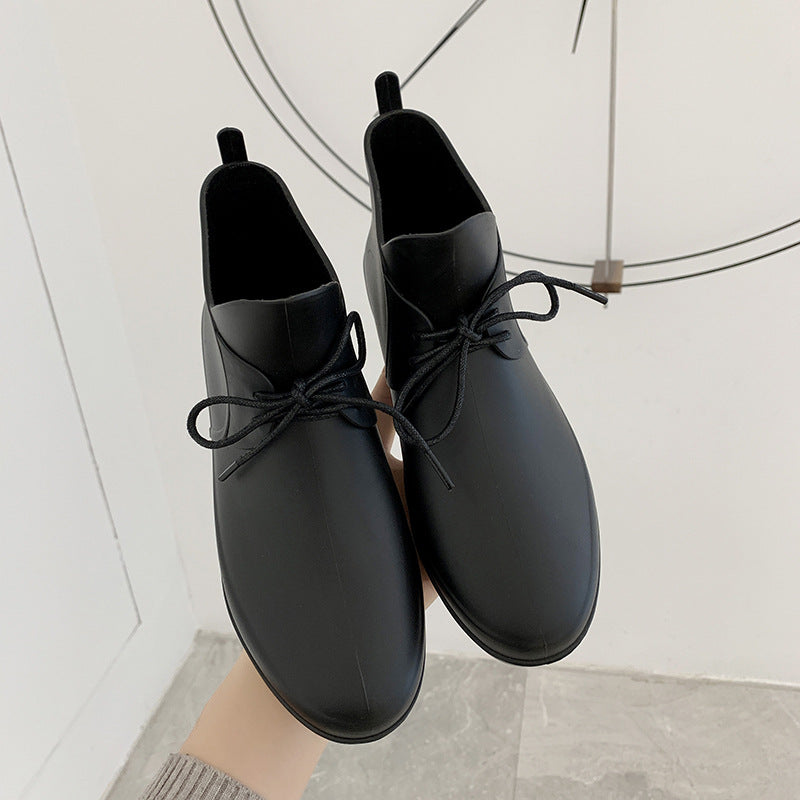 Women's Short Tube Grocery Shopping Waterproof Kitchen Rubber Shoes