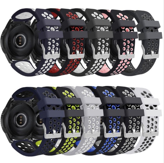 Straight Grain Silicone Sports Watchband Wristband