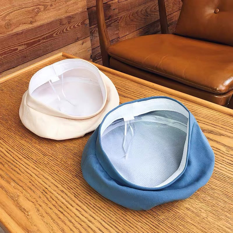 Women's Solid Color All-match Cute Retro Beret Hat