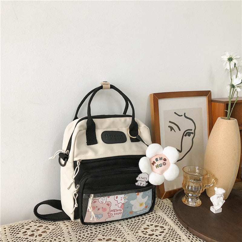 Women's Large-capacity Canvas Bag Cute Multi-purpose Shoulders