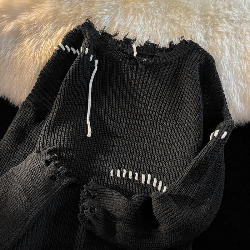 Men's And Women's Round Neck Knitted Sweater