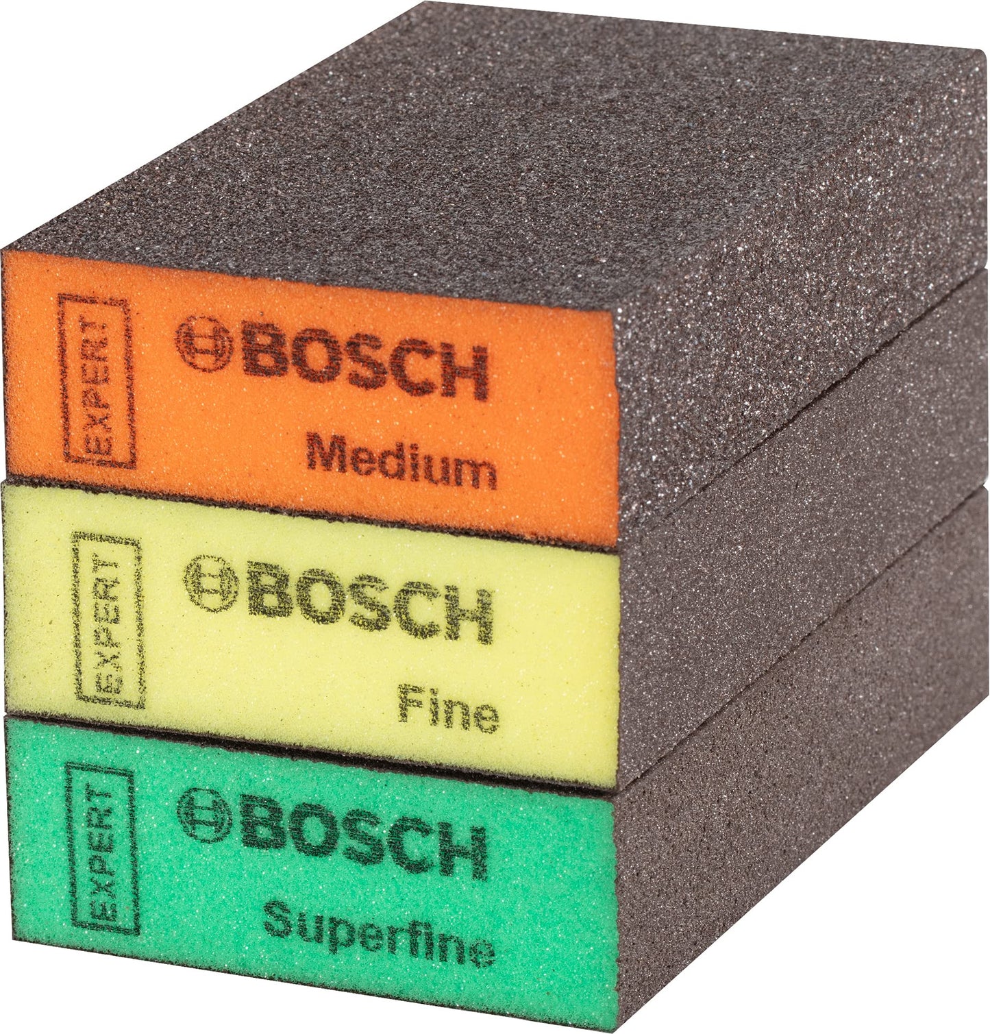 Bosch AccessoriesBosch Professional 3x Expert S471 Standard klossar (för Mjukt trä, Måla på trä, 69 x 97 x 26 mm, Grovlek Medelgrov/Fin/Superfin, tillbehör Handslipning)