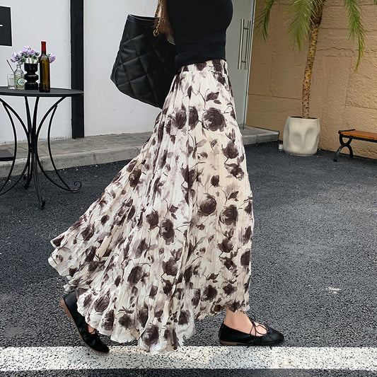 Printed Skirt Slimming Women's Summer Dress