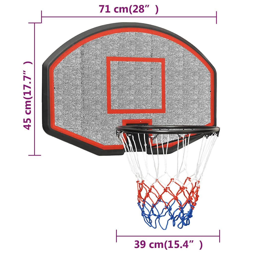 Basketballkorb Polyethylen Basketball Rückwand Set Mehrere Auswahl Vidaxl