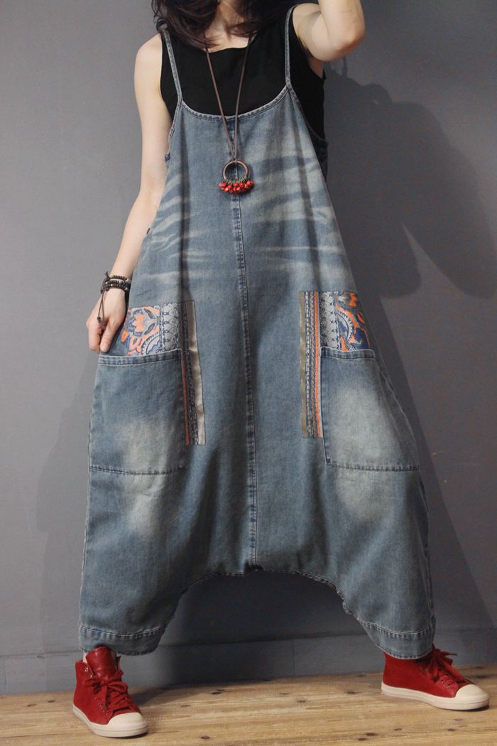 Women's Loose New Style Denim Overalls