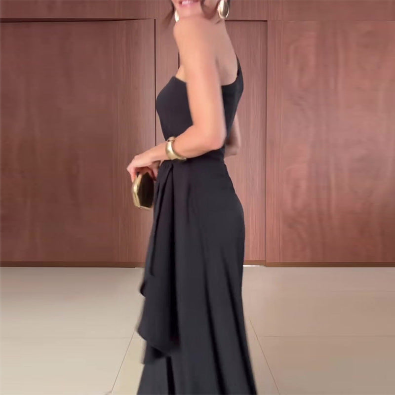 Womens Stylish And Elegant Sleeveless Split Dress