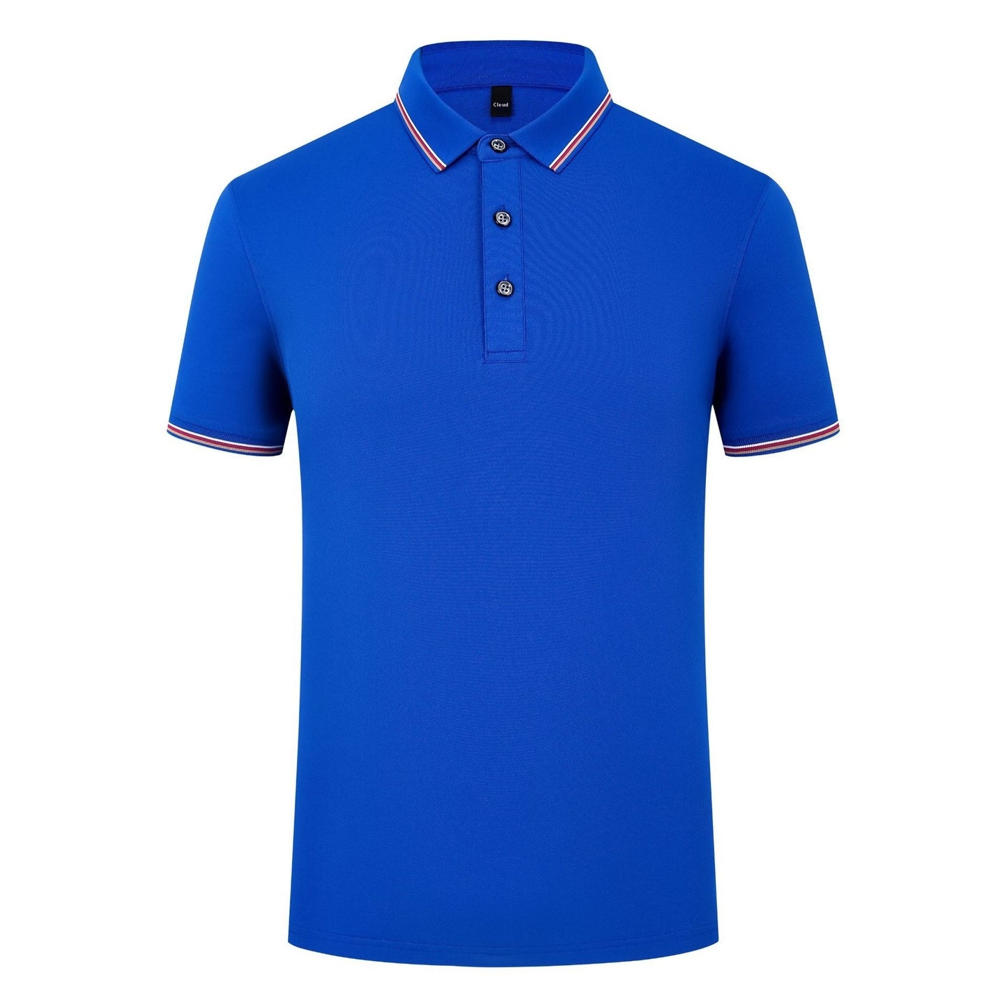Solid Color Polo Collar T-shirt Blank
