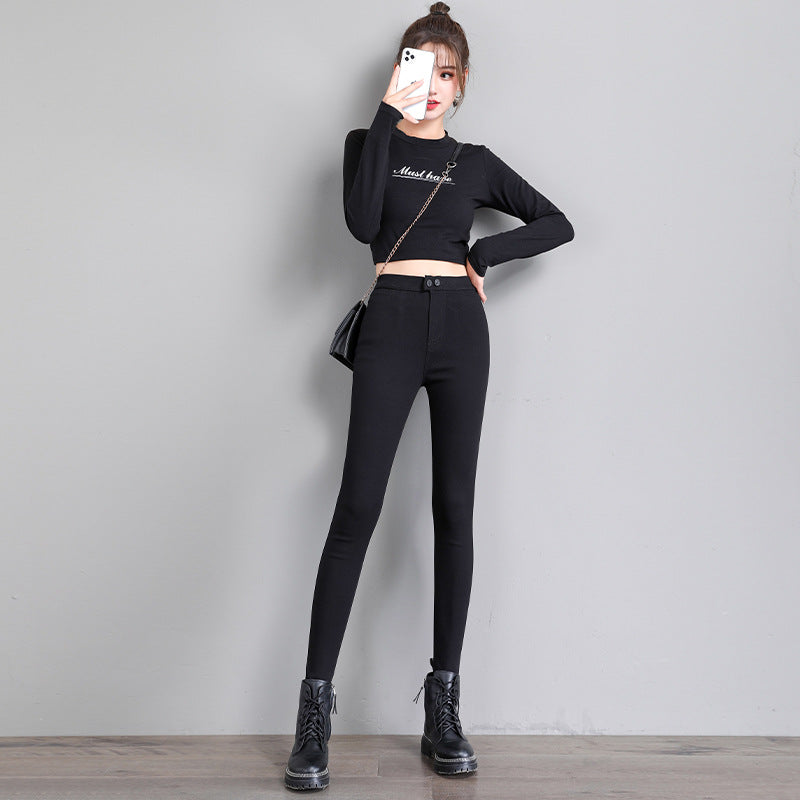 Women's Black High Waist Tight Leggings
