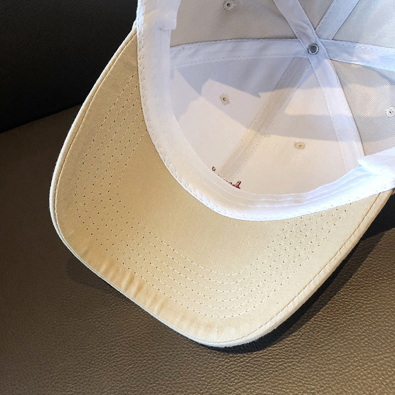 Sun Hat Women's Fashion Sun Protection Sunshade Soft Top Embroidery