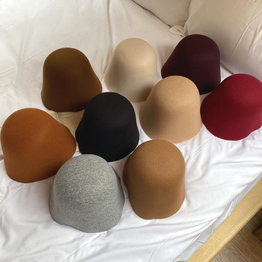 Japanese Felt Color Retro Fashion Versatile Sweet Lovely Fisherman Hat