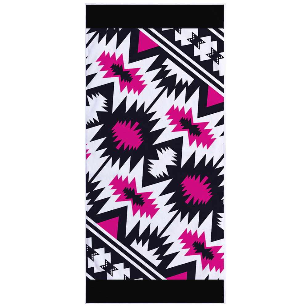 Microfiber Square Print Beach Towel