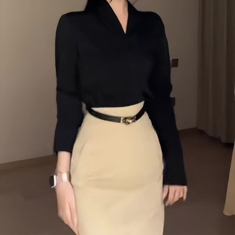 Women's Retro Fit-and-Flare Skirt Suit