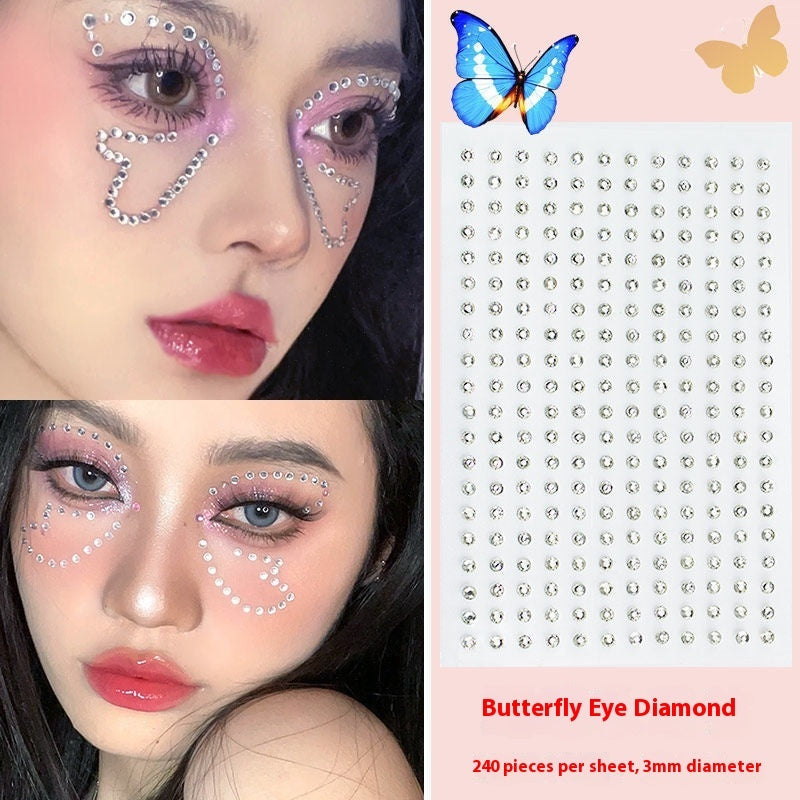 Comes With Sticky Pearl Stick-on Crystals Transparent Photo Shoot