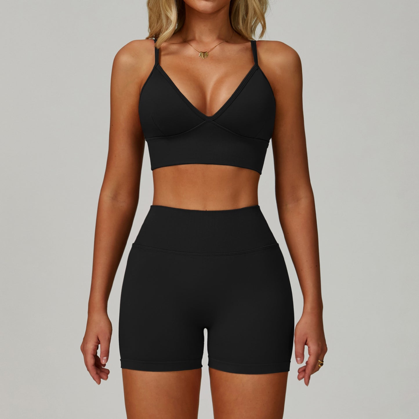 Seamless Tight Yoga Suit Waist Slimming Quick-drying Workout Clothes