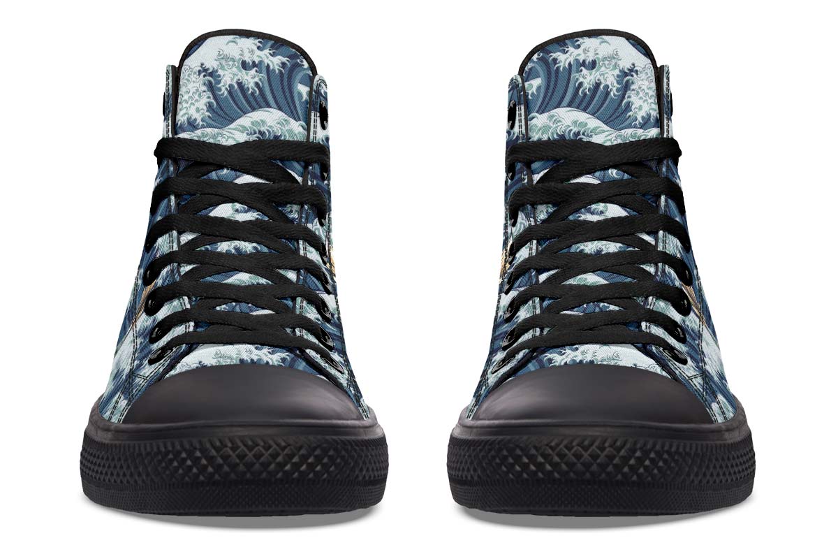 Printed Couple High-top Canvas Shoes