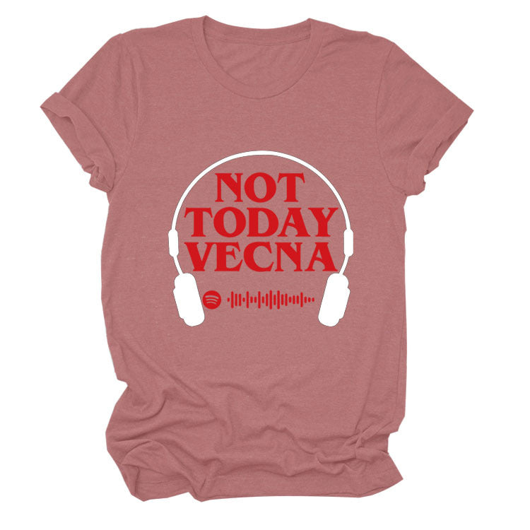 Summer New Round Neck Letter Short-sleeved