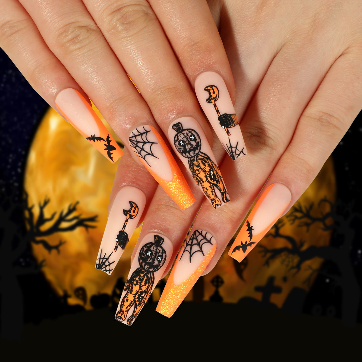 Halloween Wear 3D Stereo Nail Shaped Piece