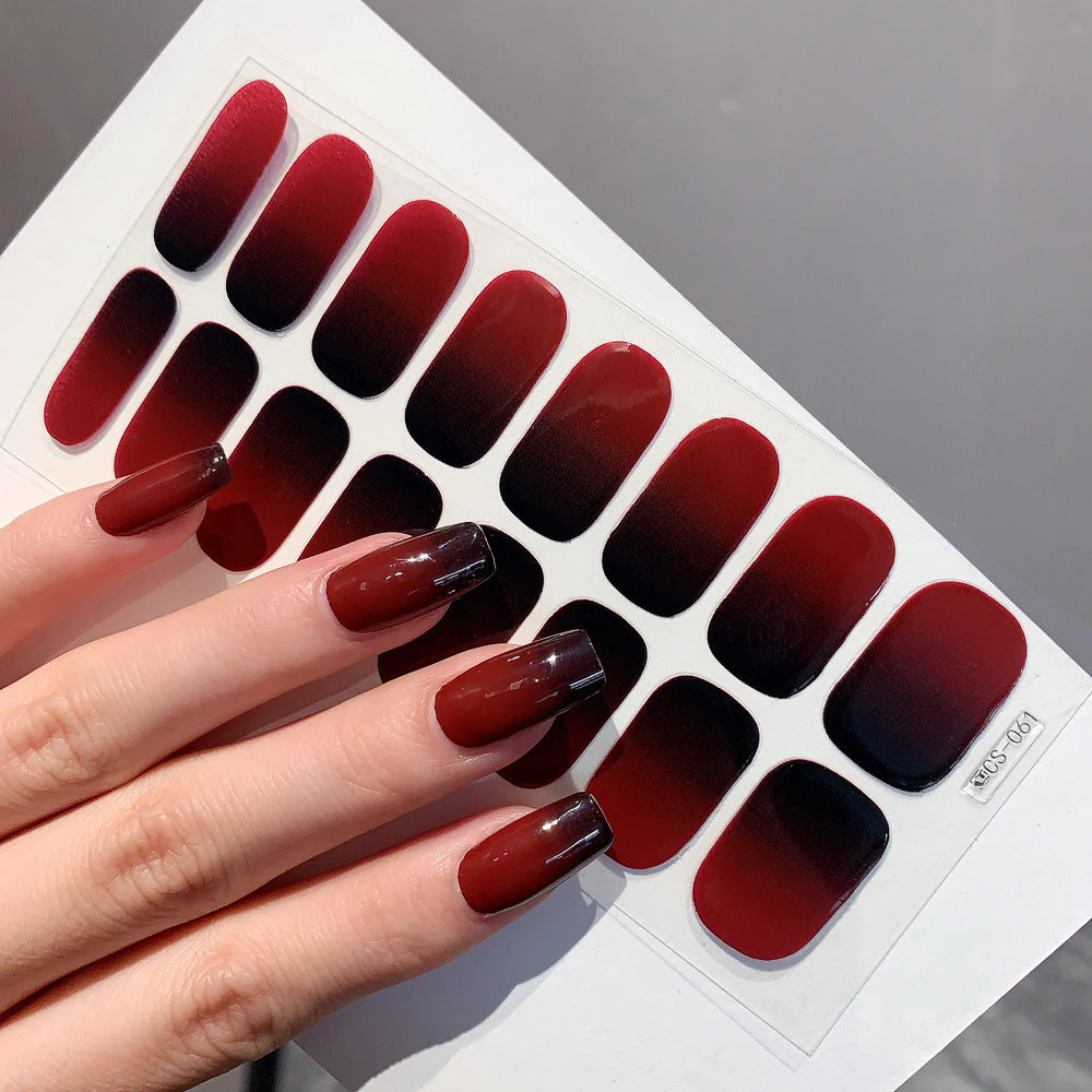 Gradient Color Nail Sticker Spring And Summer Comely Finger