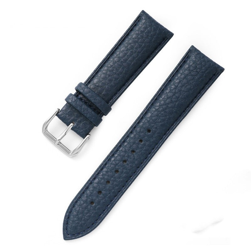 Lychee Pattern Drop Pattern Needle Buckle Leather Strap Soft Waterproof