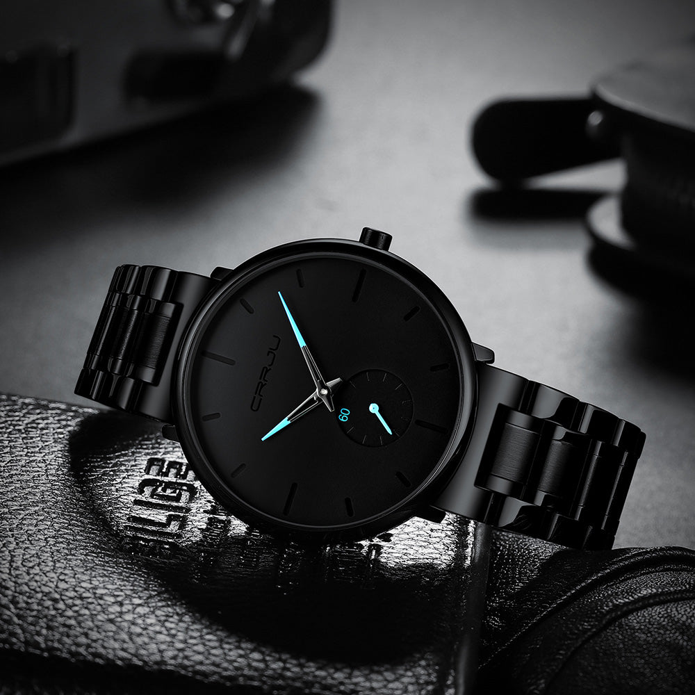 Men's New Steel Band Waterproof Watch Thin