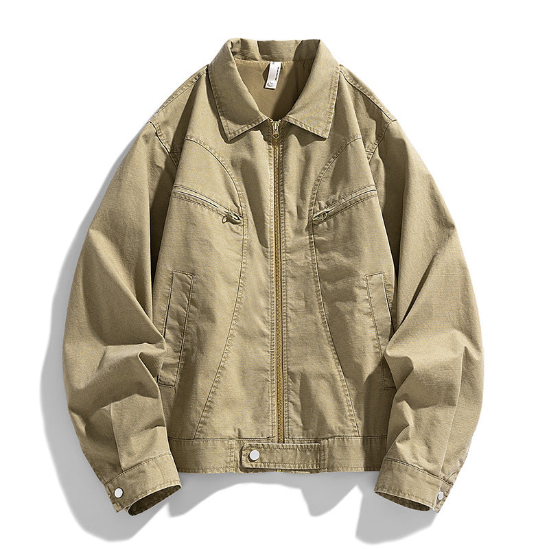 Fashion Casual Handsome Men's Pure Cotton Coat