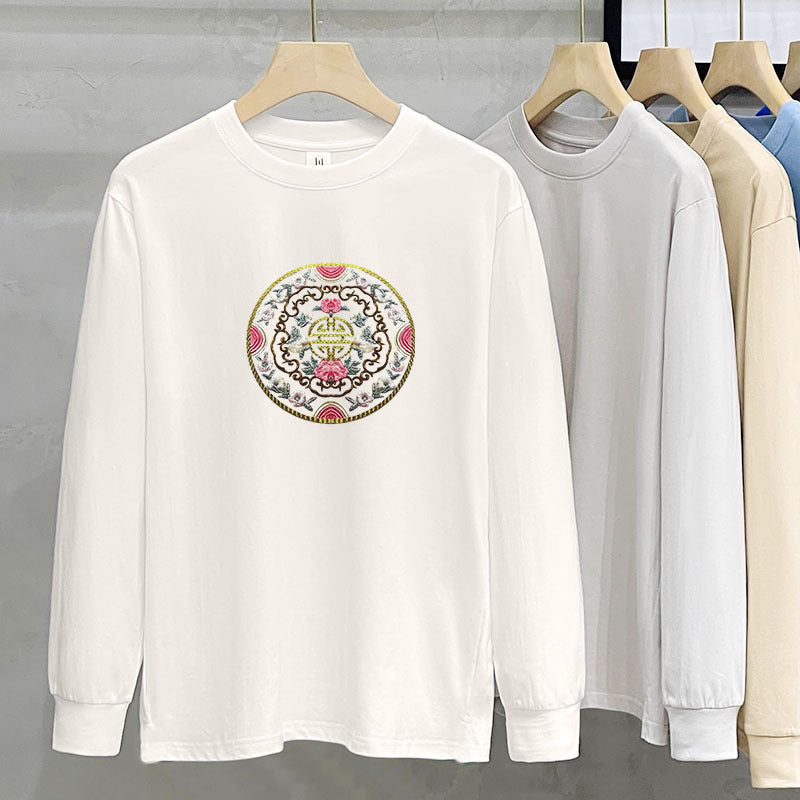 230g Heavy Cotton Long-sleeved T-shirt For Women