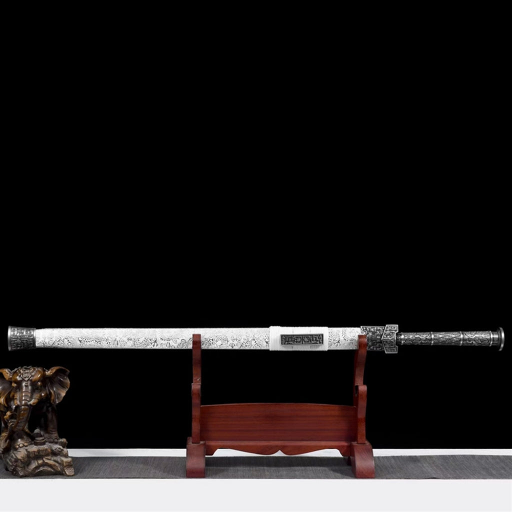 Han Style Sword, Genuine Sword, Long Sword, Cold Weapon, Ancient Style Prop, Practice Sword, High Manganese Steel Unsharpened