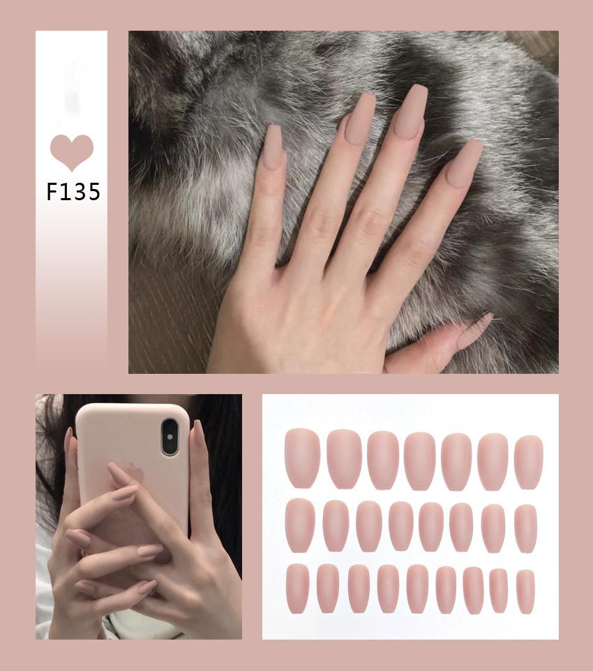 Matte Matte Super Long Ballet Nail