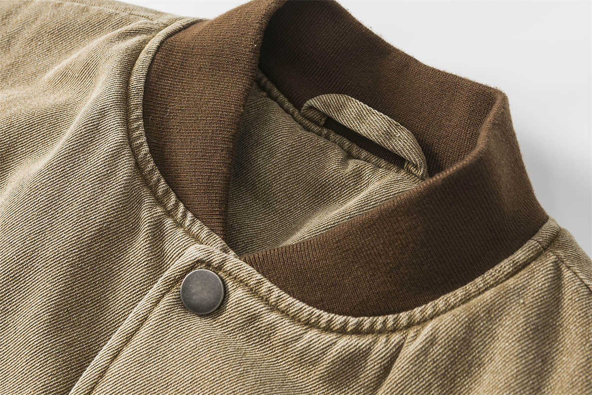 Brown Men's Retro Cotton-padded Coat