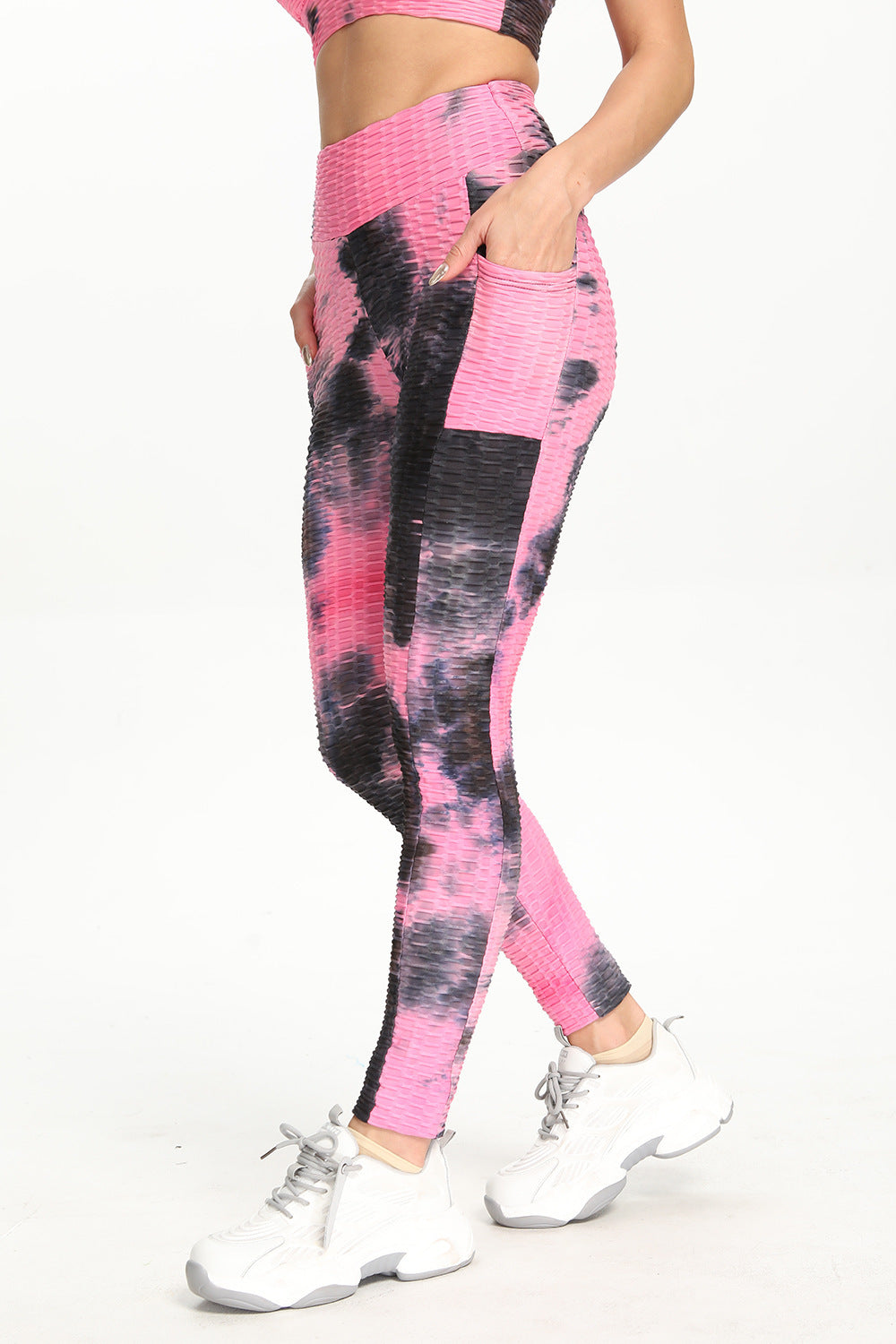 Cross-border European And American Foreign Trade New Style Yoga Pants Jacquard Pants