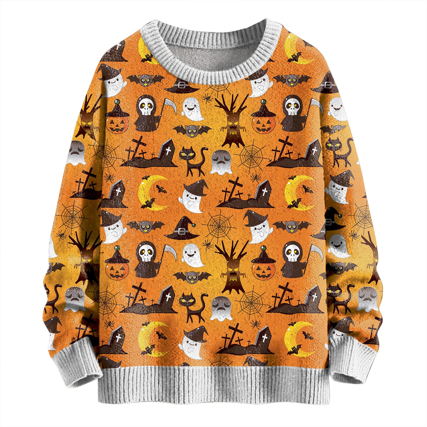 Printed Men's And Women's Round Neck Sweater
