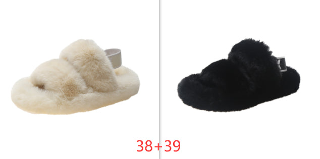 Zenda Vilde Hjemmesko i Pels til Kvinder