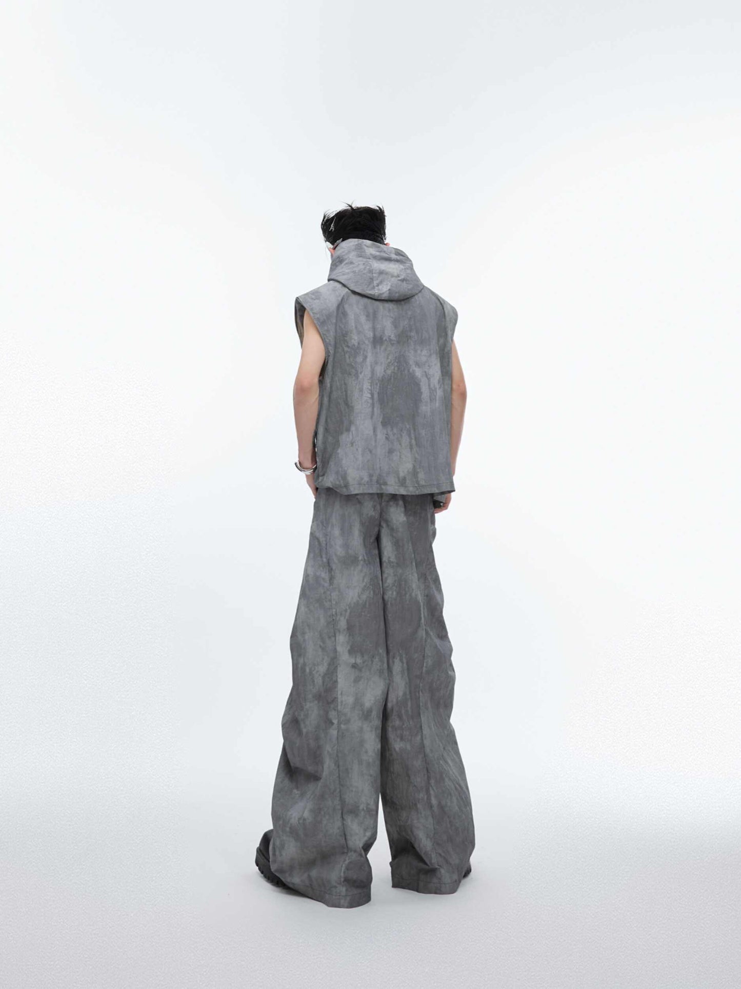 Sleeveless Vest Waistcoat Coat Loose Distressed Suit