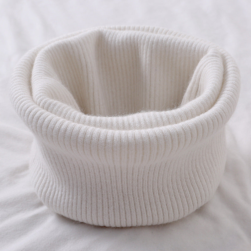 Wool Neck Warmer Knitted Scarf