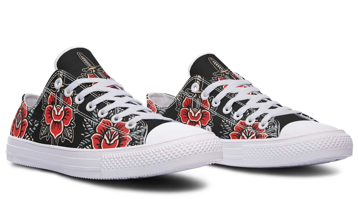 Fashion Print Couple Low-Top Canvas Shoes