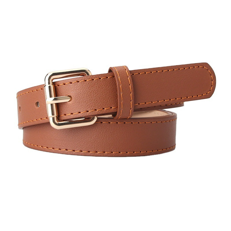 Women's Simple Pu Korean Style All-matching Trendy Fashion Belt
